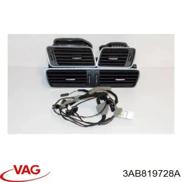 Grelha de ventilação de salão no "painel de instrumentos" VAG 3AB819728A preço, a partir de 86,49 USD
