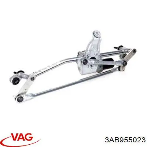 3AB955023 VAG Trapézio de limpador pára-brisas