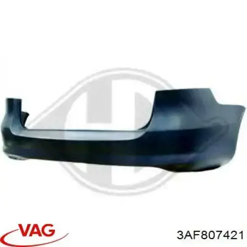 Pára-choque traseiro 3AF807421GRU VAG