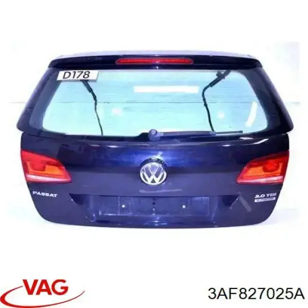 Compre 3AF827025A VAG Porta traseira (3ª/5ª porta-malas (tampa de alcapão)