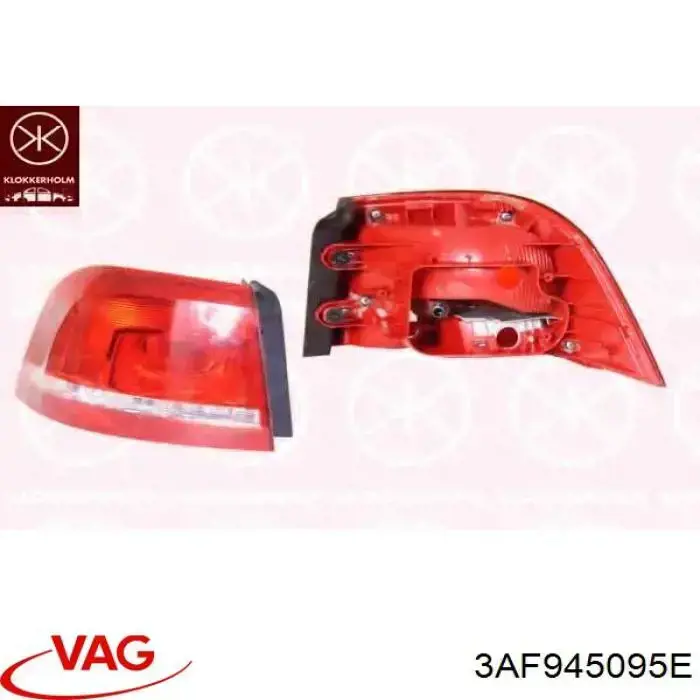 Compre 3AF945095E VAG Lanterna traseira esquerda externa