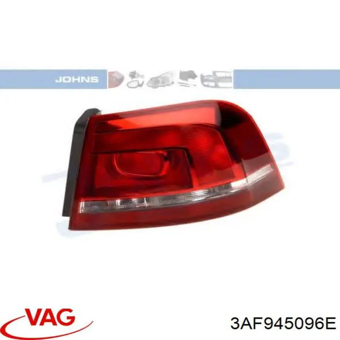 3AF945096E VAG Lanterna traseira direita externa
