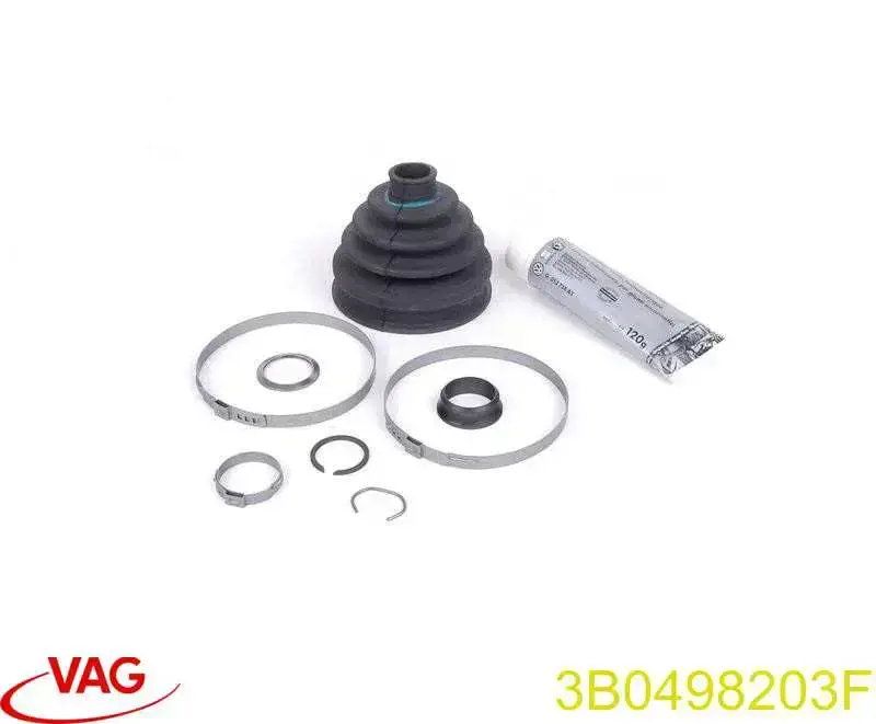 Bota de proteção externa de junta homocinética do semieixo dianteiro VAG 3B0498203F preço, a partir de 8,80 USD