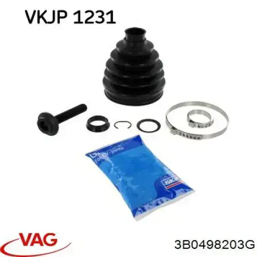 Bota de proteção externa de junta homocinética do semieixo dianteiro VAG 3B0498203G preço, a partir de 8,69 USD