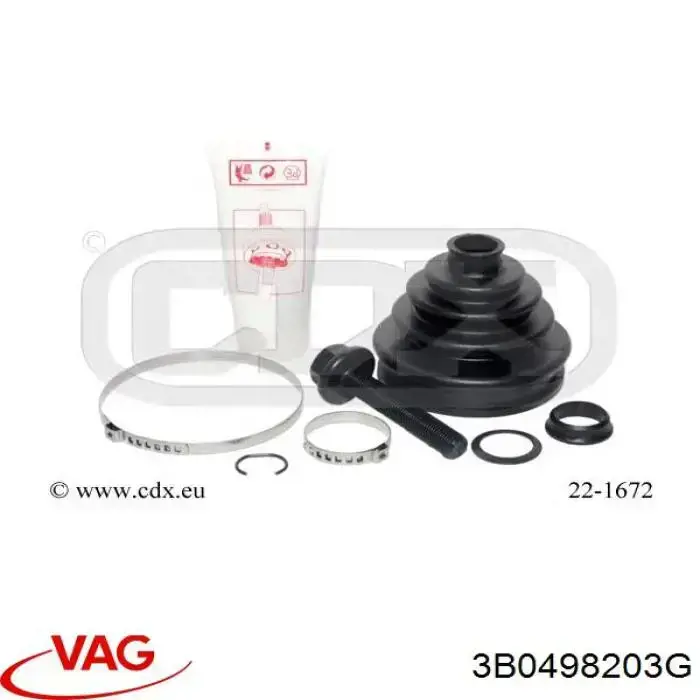 Compre 3B0498203G VAG Bota de proteção externa de junta homocinética do semieixo dianteiro