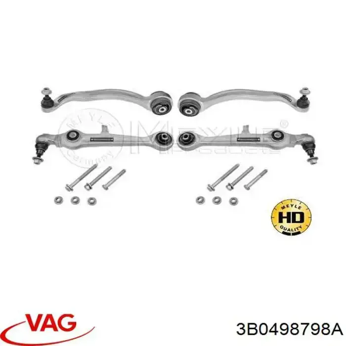 Kit de braços oscilantes de suspensão dianteira VAG 3B0498798A preço, a partir de 455,53 USD