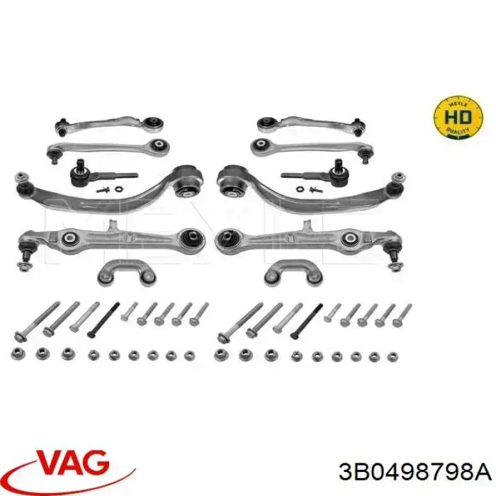 Compre 3B0498798A VAG Kit de braços oscilantes de suspensão dianteira