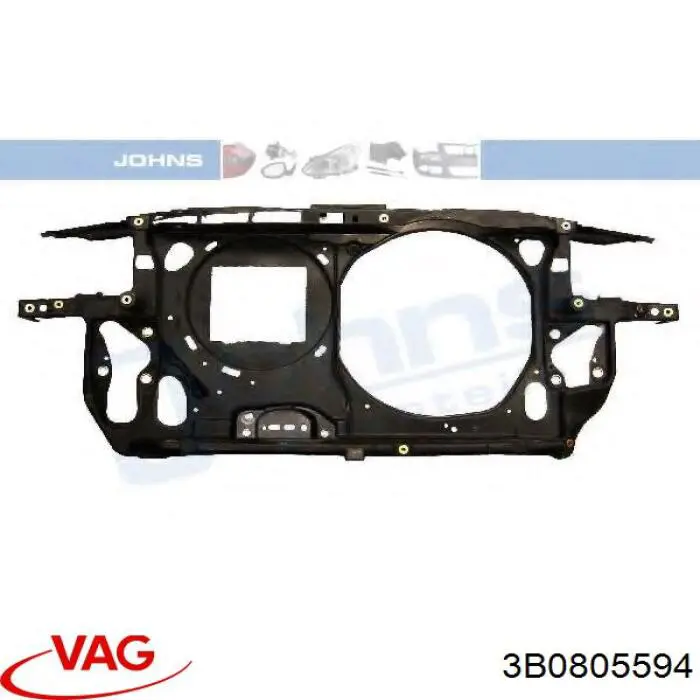 Compre 3B0805594 VAG Suporte do radiador montado (painel de montagem de fixação das luzes)