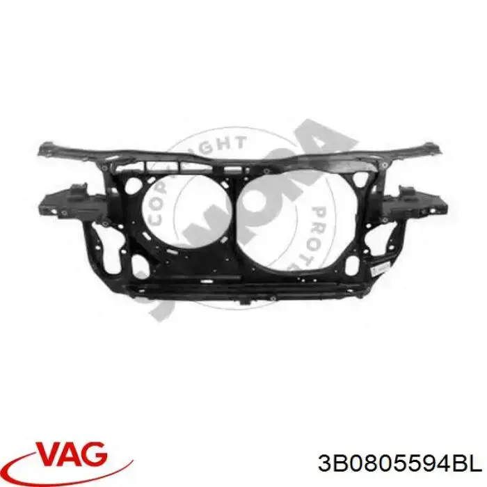 Suporte do radiador montado (painel de montagem de fixação das luzes) VAG 3B0805594BL preço, a partir de 126,30 USD