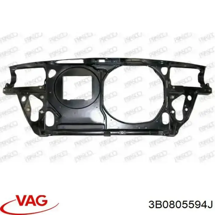 3B0805594J VAG Suporte do radiador montado (painel de montagem de fixação das luzes)