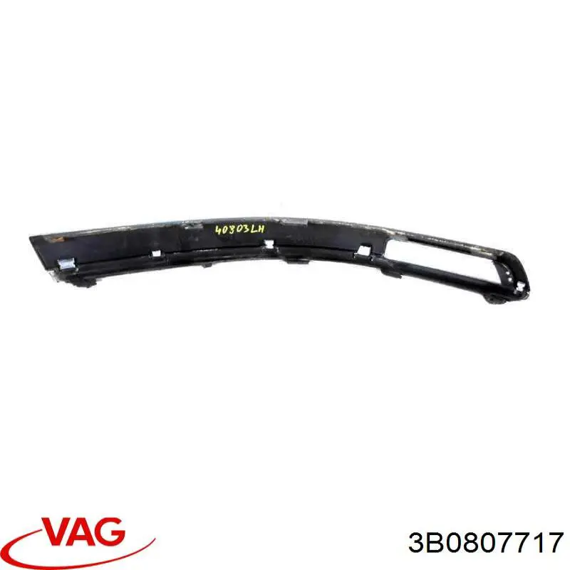 Moldura esquerda do pára-choque dianteiro VAG 3B0807717 preço, a partir de 22,35 USD