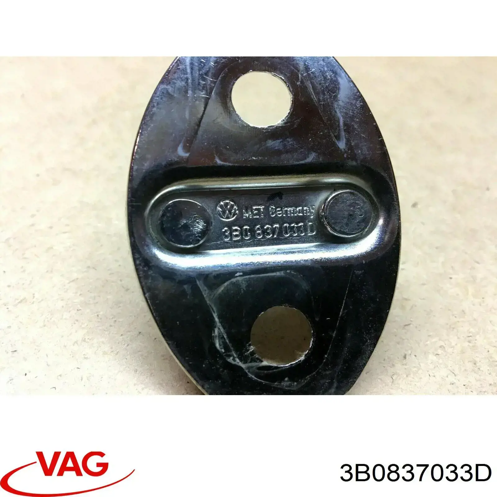 3B0837033D VAG Gozno de garra (parte complementar) de fecho da porta traseira