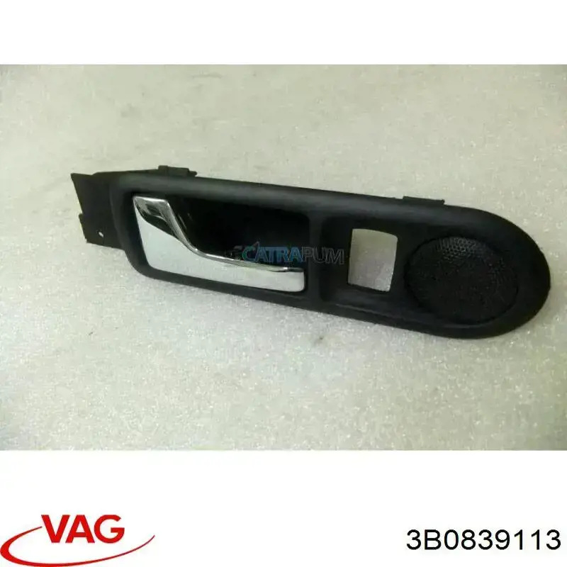 3B0839113 VAG Maçaneta interna esquerda da porta traseira