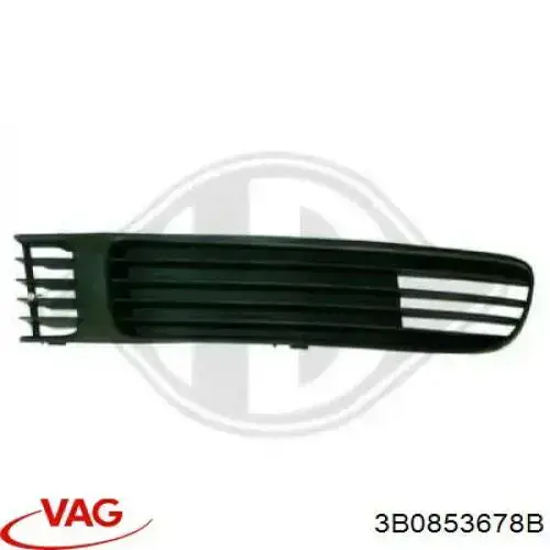 Compre 3B0853678B VAG Grelha direita do pára-choque dianteiro