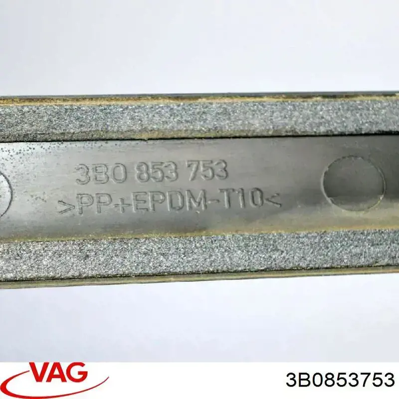Compre 3B0853753 VAG Moldura da porta traseira esquerda superior