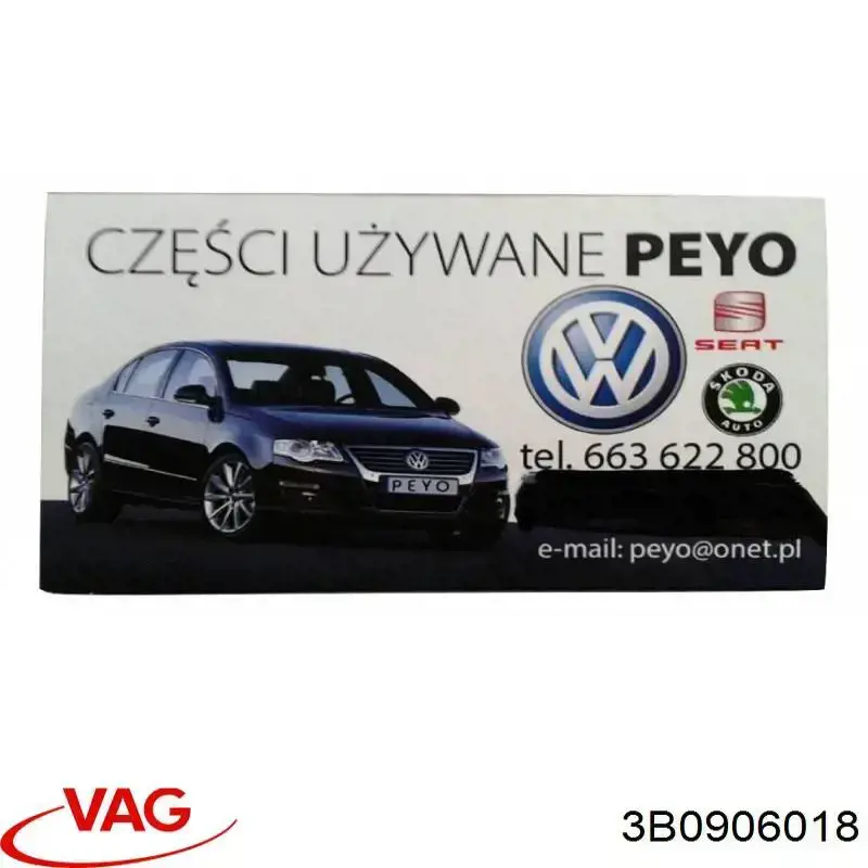 Módulo de direção (Centralina eletrônica) de motor VAG 3B0906018 preço, a partir de  USD