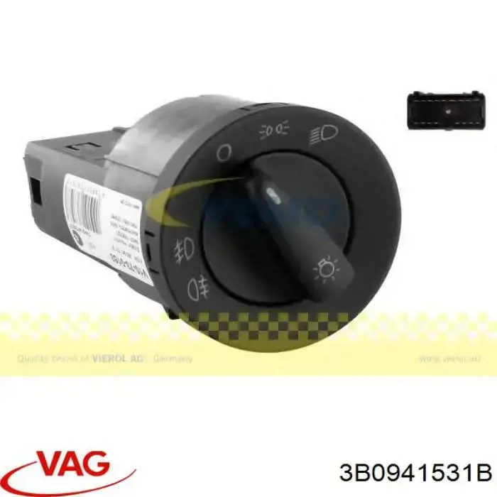 3B0941531B VAG Comutador das luzes no "painel de instrumentos"