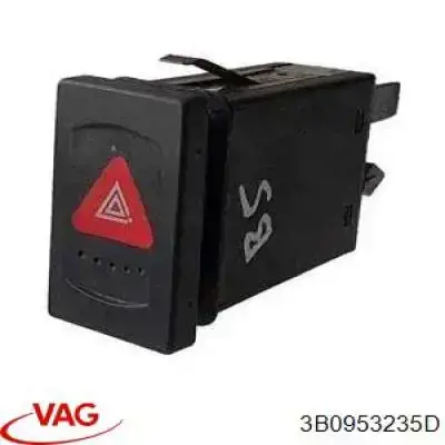 3B0953235D VAG Botão de ativação do sinal de emergência