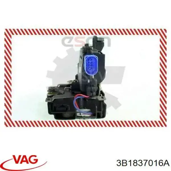 3B1837016A VAG Fecho da porta dianteira direita