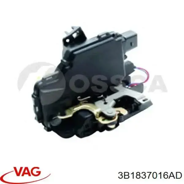 3B1837016AD VAG Fecho da porta dianteira direita