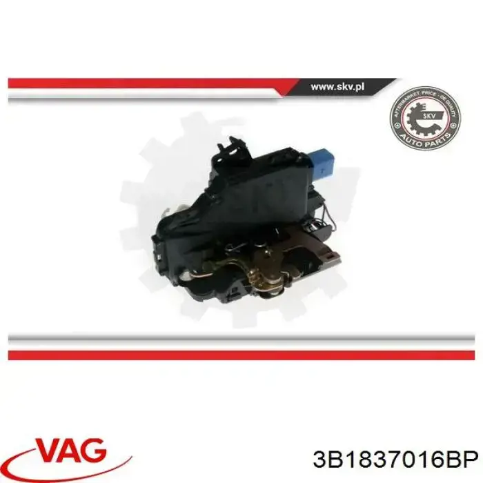 Compre 3B1837016BP VAG Fecho da porta dianteira direita