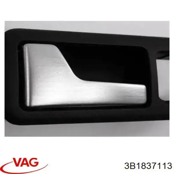 3B1837113 VAG Maçaneta interna esquerda da porta dianteira
