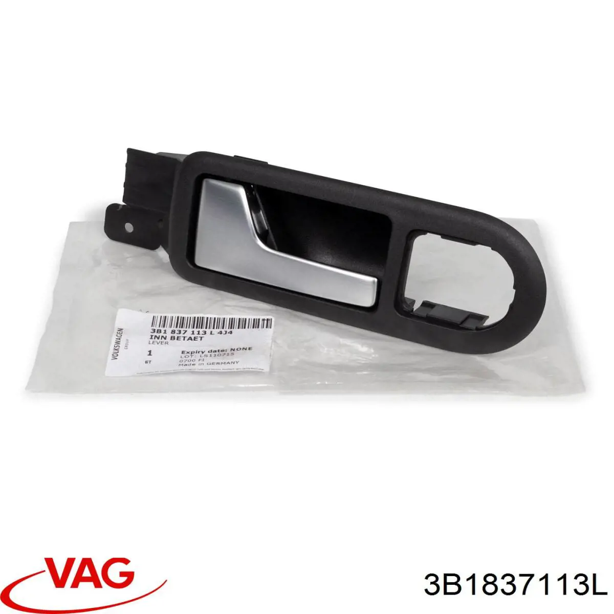 3B1837113L VAG Maçaneta interna esquerda da porta dianteira