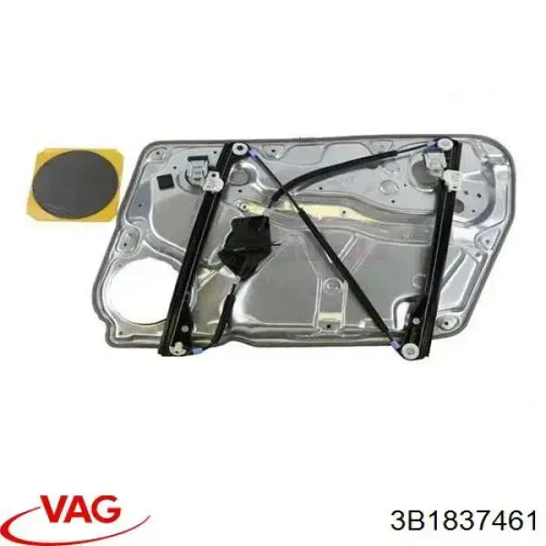 Compre 3B1837461 VAG Mecanismo de acionamento de vidro da porta dianteira esquerda