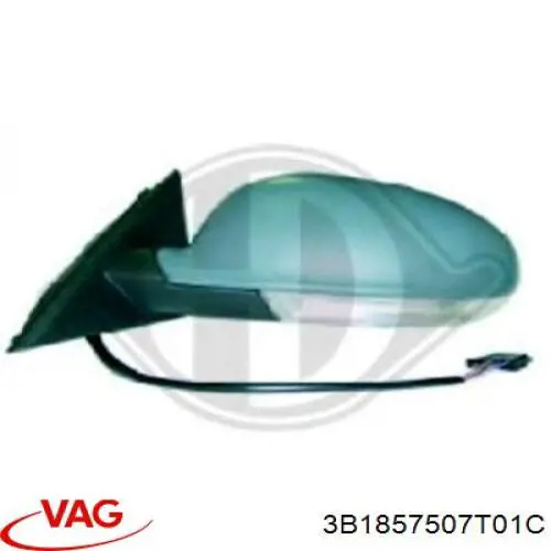 Compre 3B1857507T01C VAG Espelho de retrovisão esquerdo