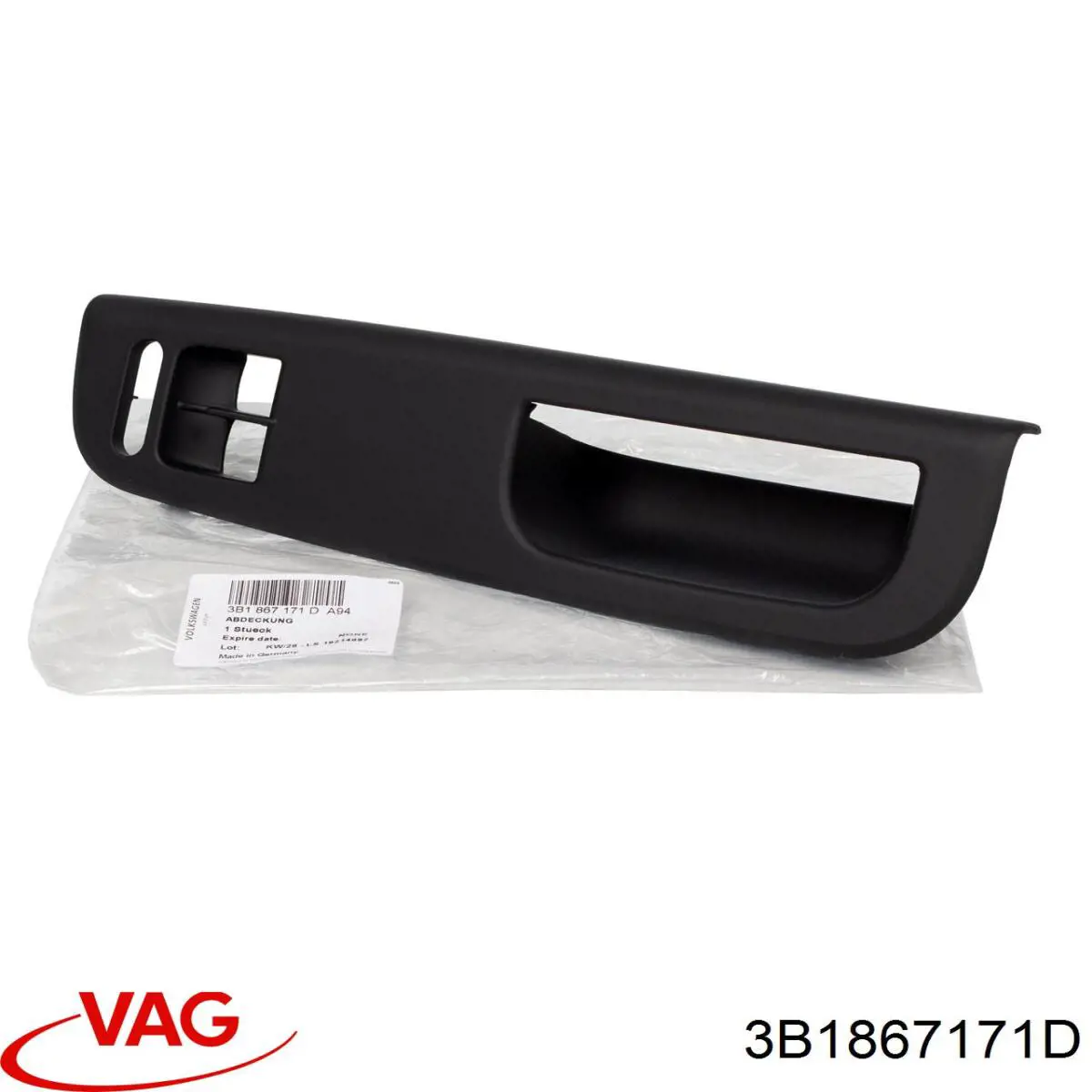 Cobrimento de maçaneta interna da porta dianteira esquerda VAG 3B1867171D preço, a partir de 33,04 USD