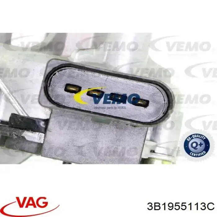 3B1955113C VAG Motor de limpador pára-brisas do pára-brisas