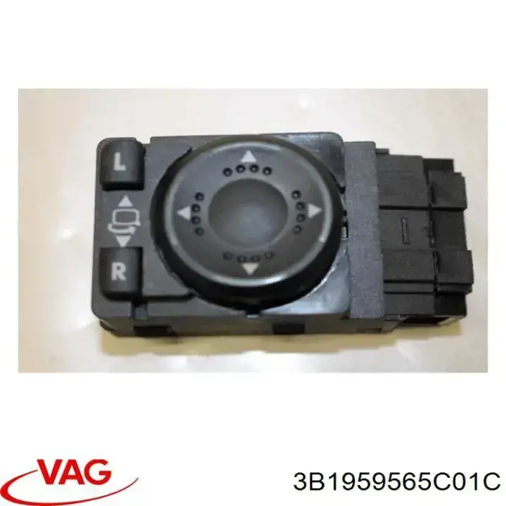 3B1959565C01C VAG Unidade de controlo dos espelhos de retrovisão, na porta