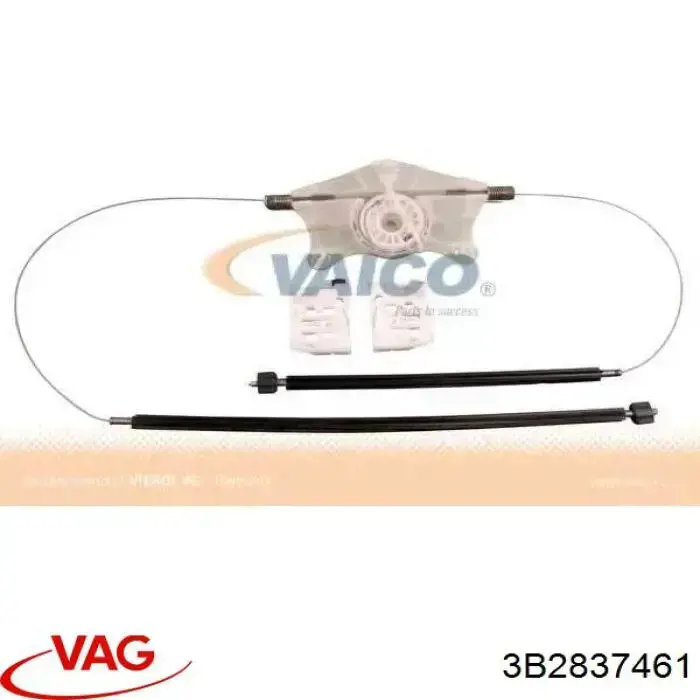 3B2837461 VAG Mecanismo de acionamento de vidro da porta dianteira esquerda