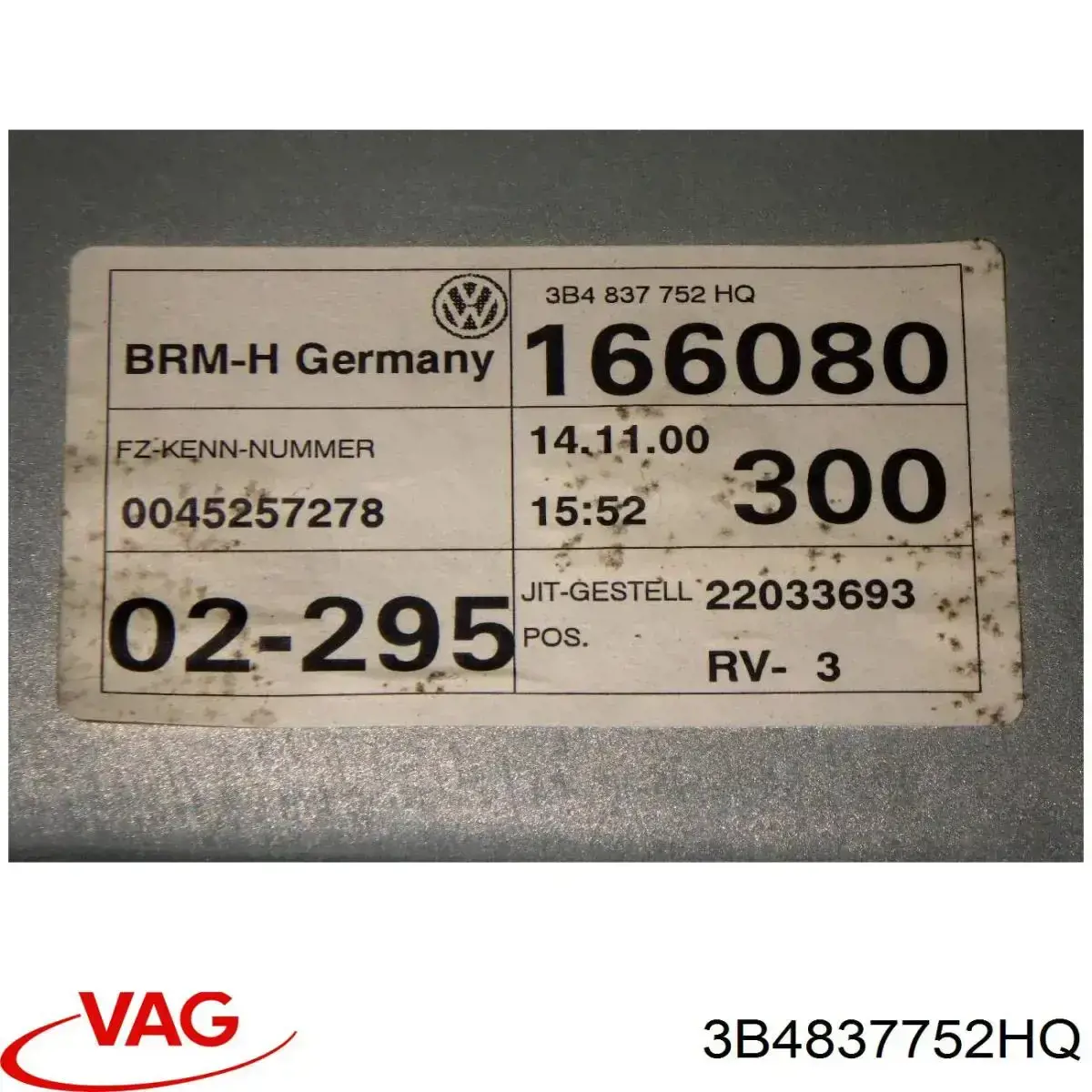 VAG 3B4837752HQ preço, a partir de 59,80 USD