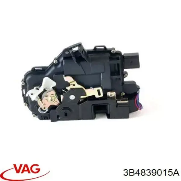 3B4839015A VAG Fecho da porta traseira esquerda