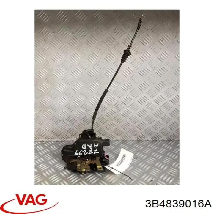 3B4839016A VAG Fecho da porta traseira direita