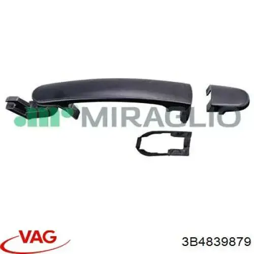 3B48398793FZ VAG Placa sobreposta de maçaneta da porta