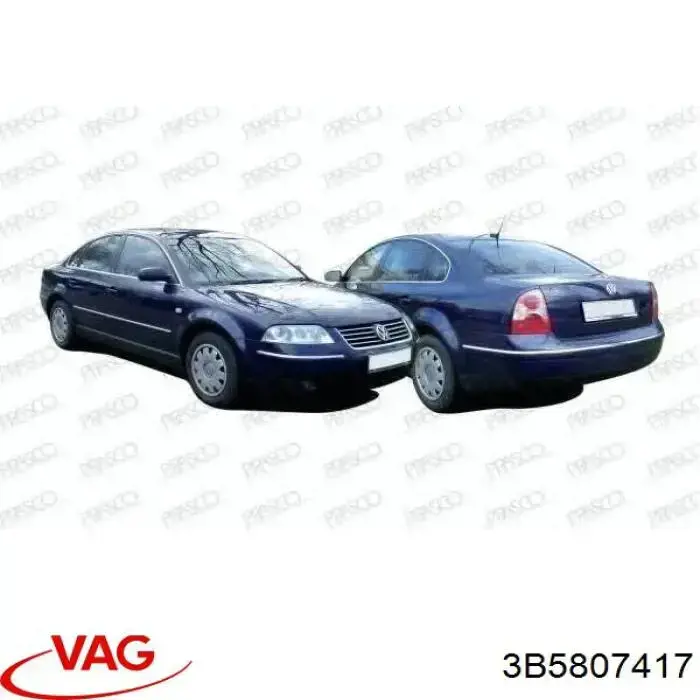 Compre 3B5807417 VAG Pára-choque traseiro