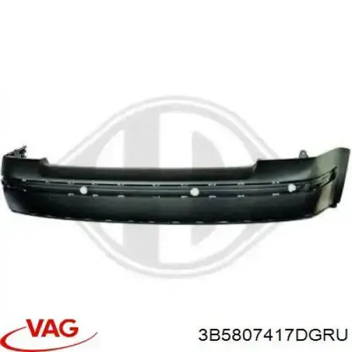 3B5807417DGRU VAG Pára-choque traseiro
