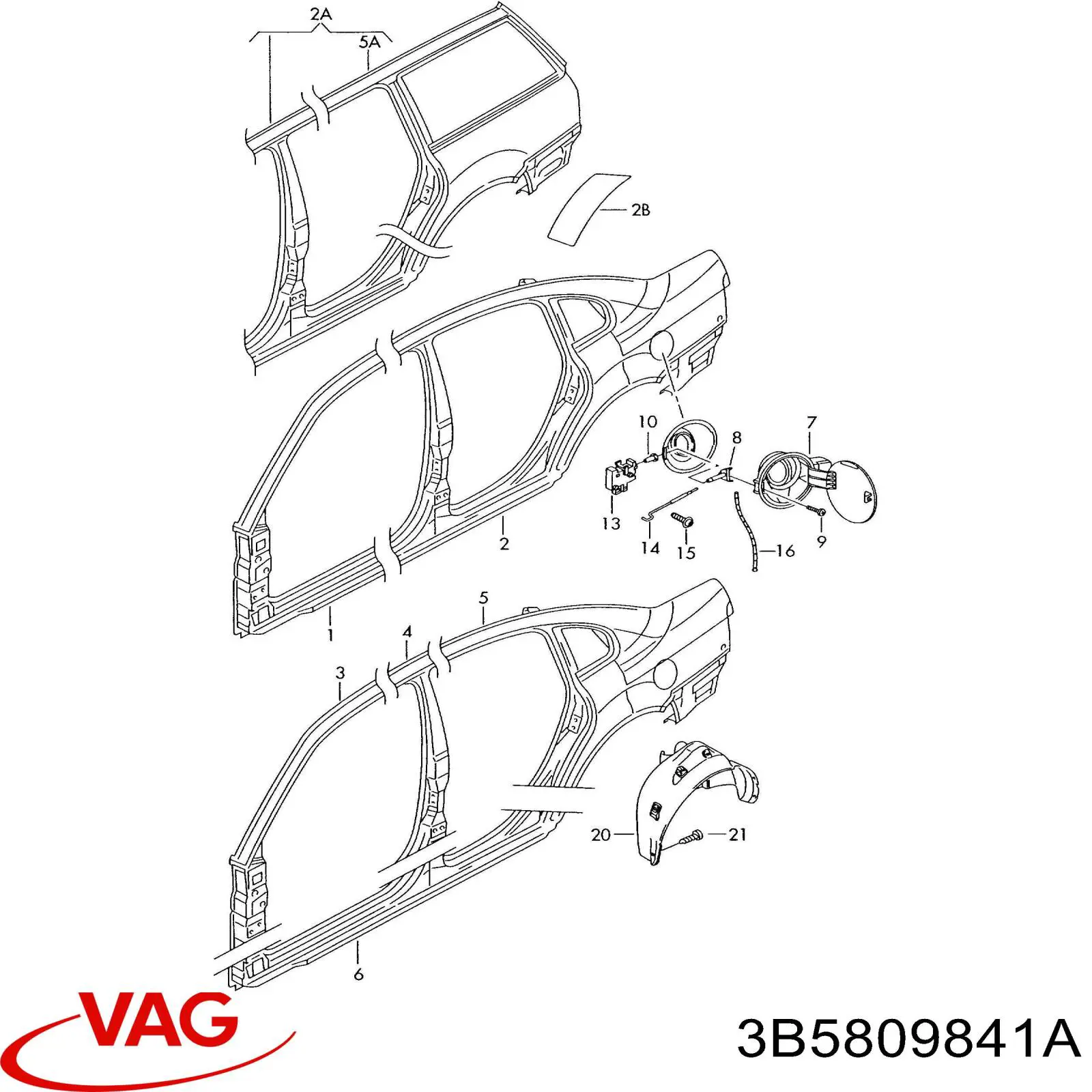  VAG 3B5809841A preço, a partir de  