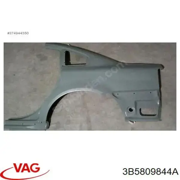 Pára-lama traseiro direito VAG 3B5809844A preço, a partir de 868,81 USD