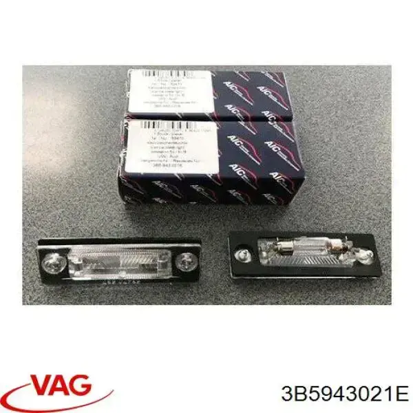 3B5943021E VAG Lanterna da luz de fundo de matrícula traseira