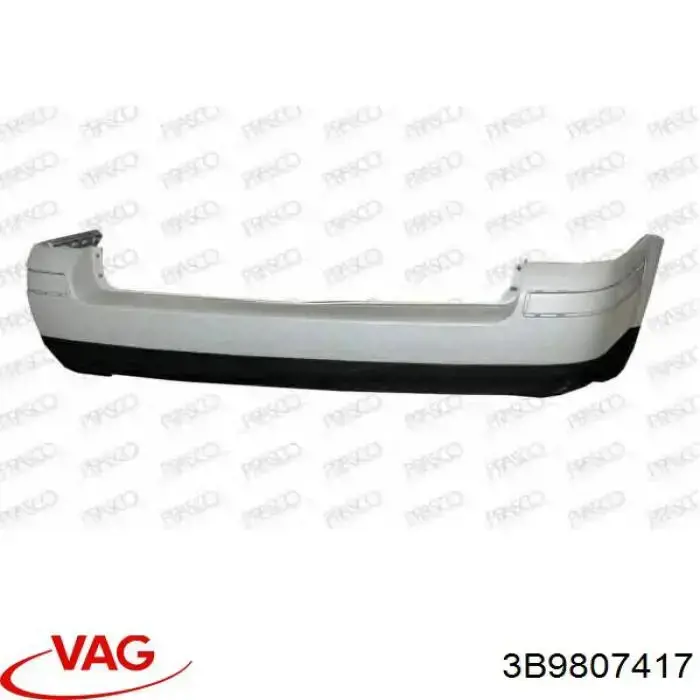3B9807417 VAG Pára-choque traseiro