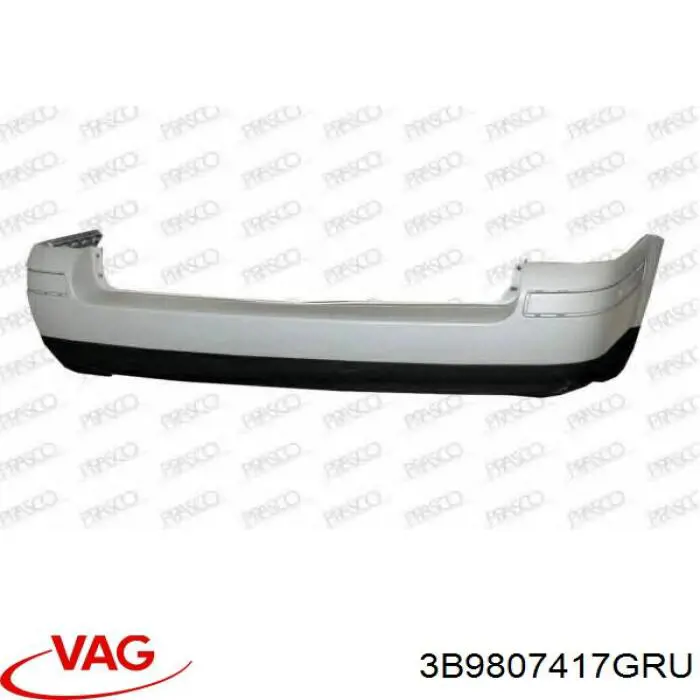 Compre 3B9807417GRU VAG Pára-choque traseiro