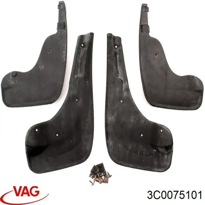 Compre 3C0075101 VAG Protetores de lama traseiros, kit