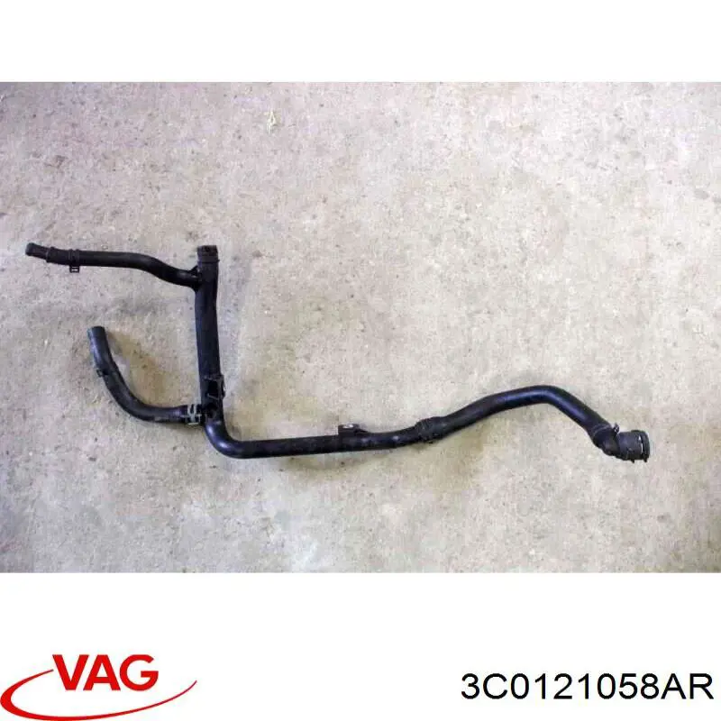 3C0121058AR VAG Mangueira (cano derivado) do sistema de esfriamento