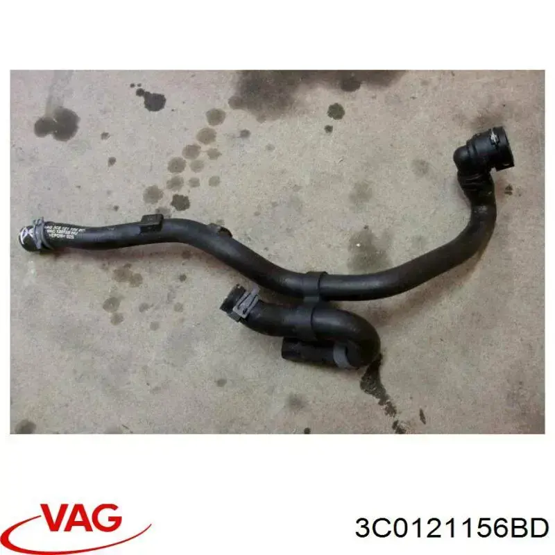 3C0121156BD VAG Mangueira (cano derivado) do radiador de esfriamento superior
