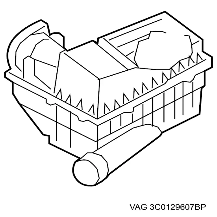 3C0129607BJ VAG Caixa de filtro de ar