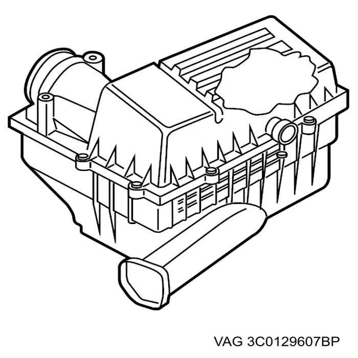 Caixa de filtro de ar VAG 3C0129607BJ preço, a partir de 341,87 USD