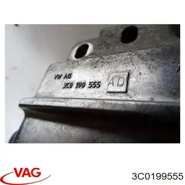 Coxim direito de transmissão (suporte da caixa de mudança) 3C0199555 VAG